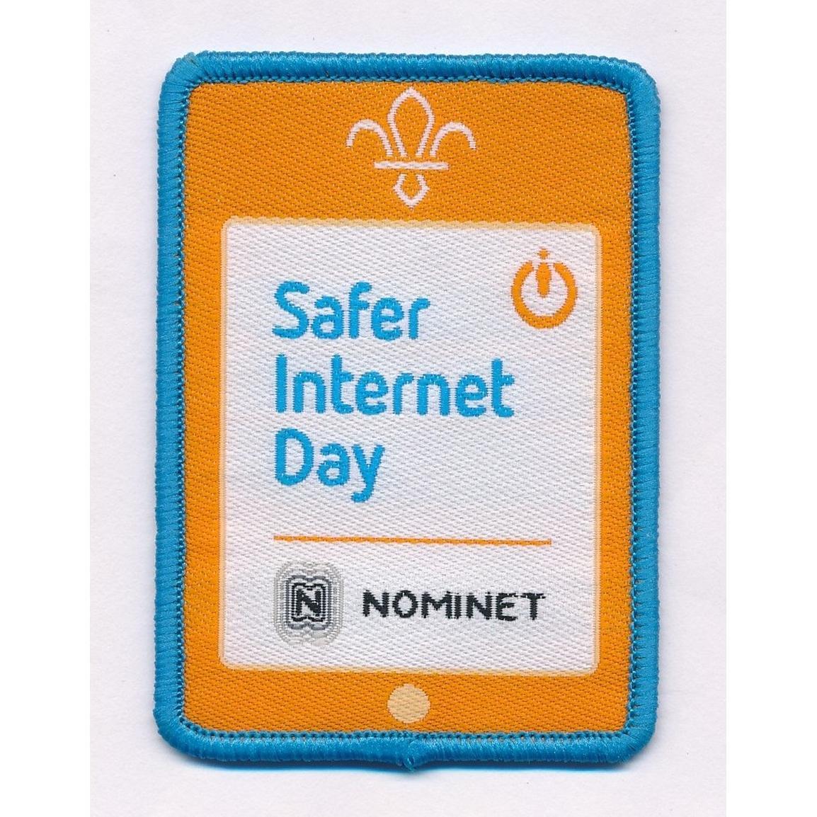 Safer Day Woven Fun Badge 5 x 7cm Outlet