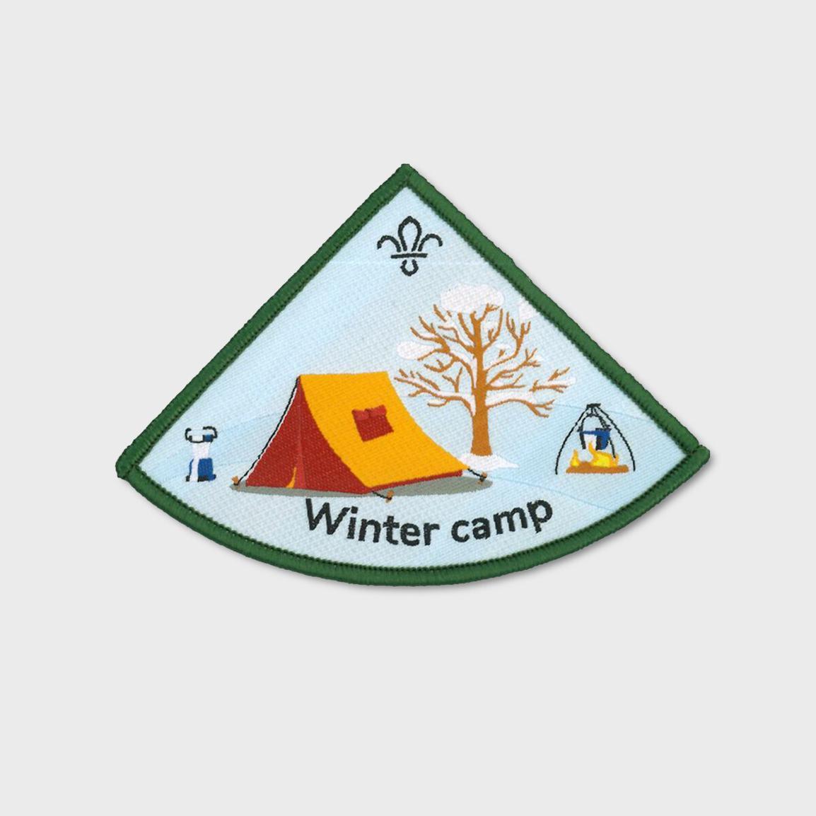 Winter Camp Blanket Badge New in
