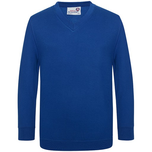 Royal blue v 2025 neck jumper