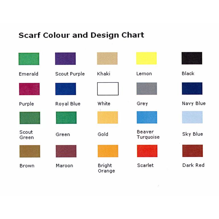 Adult Scouting Plain Scarf/Necker Scouts Sections