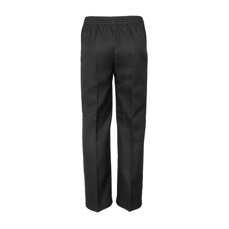 Boys Grey School Uniform Trousers Regular Fit Half Elasticated